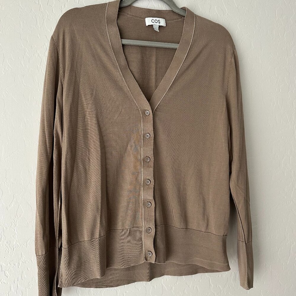 COS Cotton/Silk Cardigan